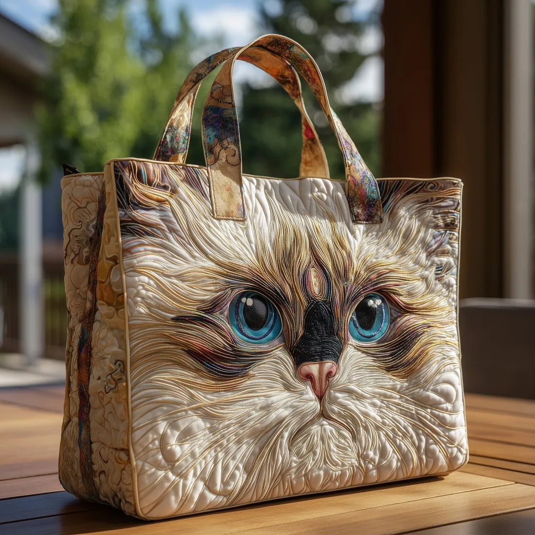 HANDMADE BAG - THE WHITE CAT