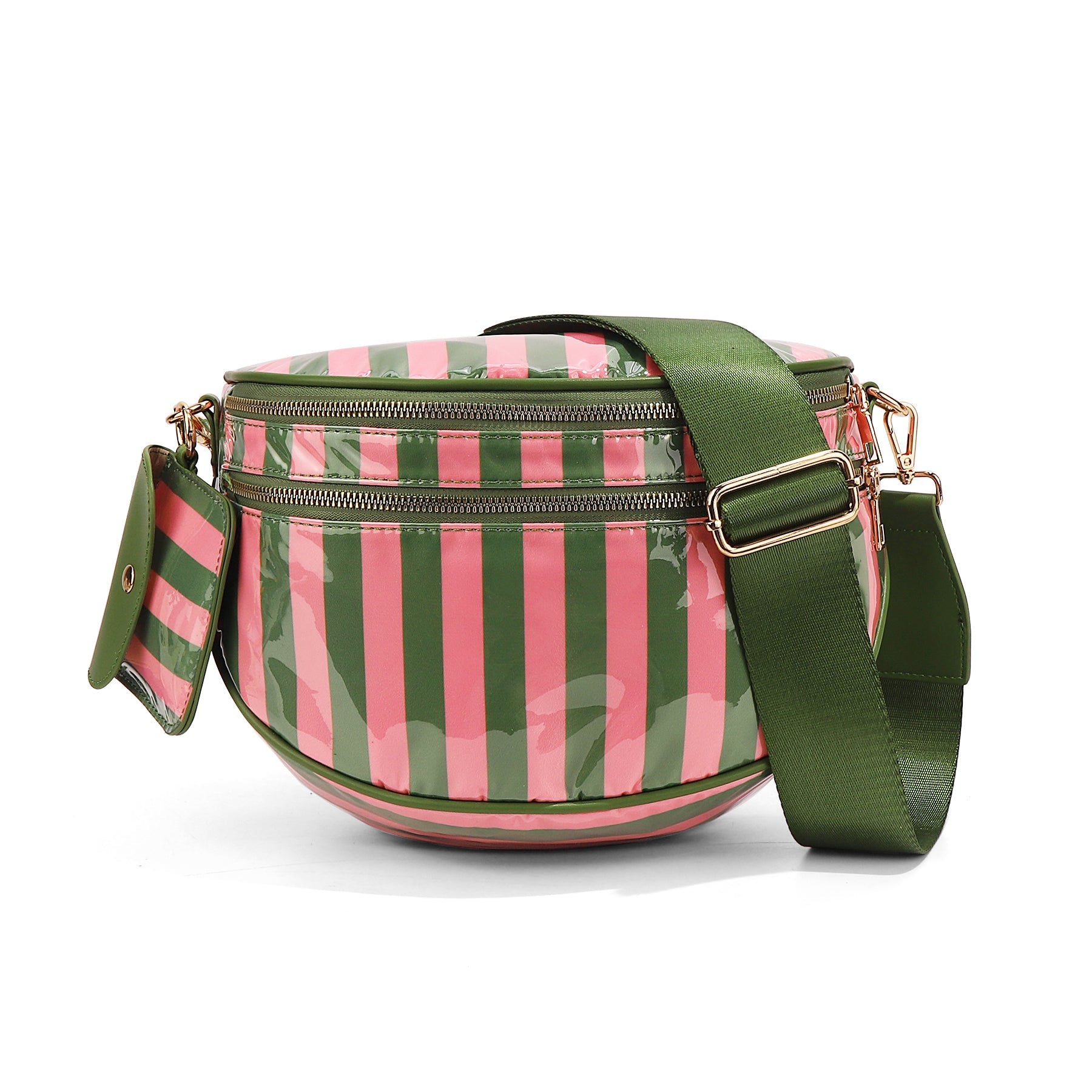 Olivia & Claire Checkered Crossbody Bum Bag for Women Large Capacity Belt Bag for Moms & Everyday Travel