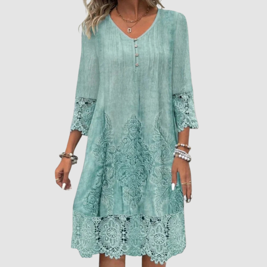 Jacquelin™ Elegant Lace Dress