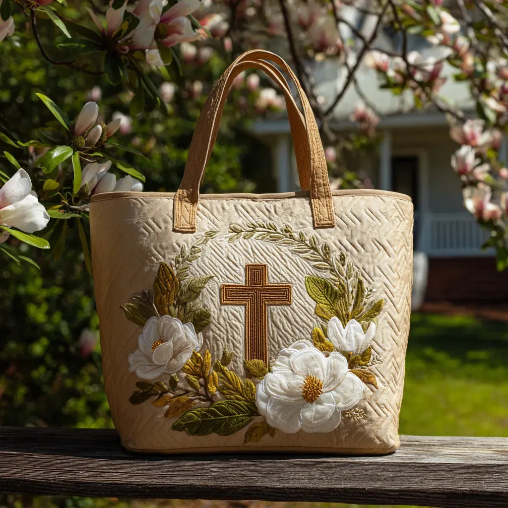 HANDMADE BAG - FLOWER CROSS