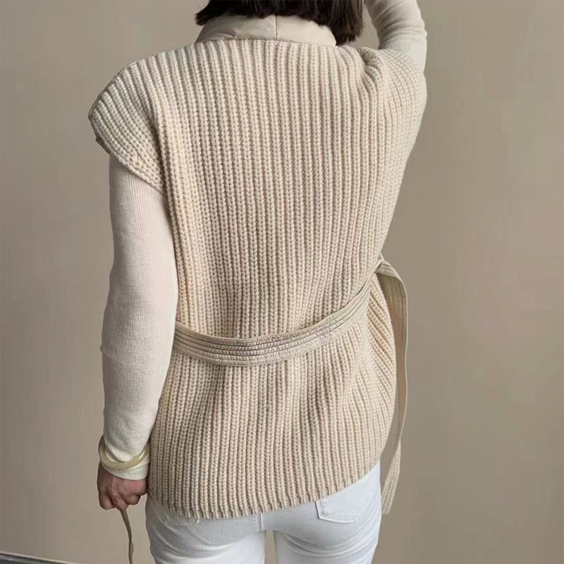 Cherry™ Soft Belted Wrap Puffer Vest