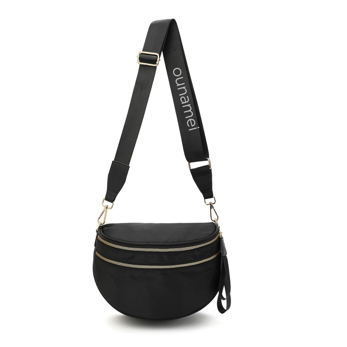 Olivia & Claire Checkered Crossbody Bum Bag for Women Large Capacity Belt Bag for Moms & Everyday Travel