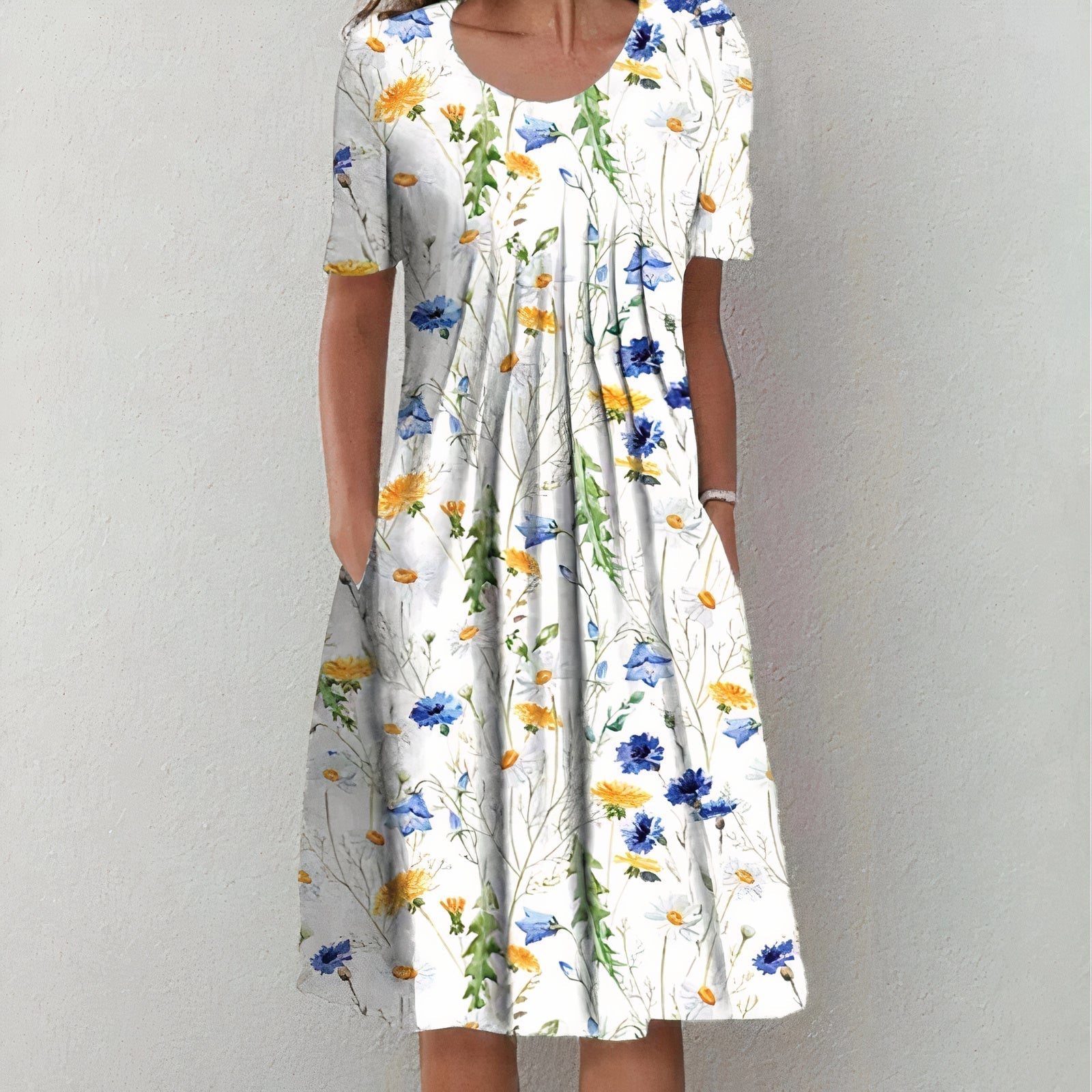 Uriela™ Elegant Floral Dress