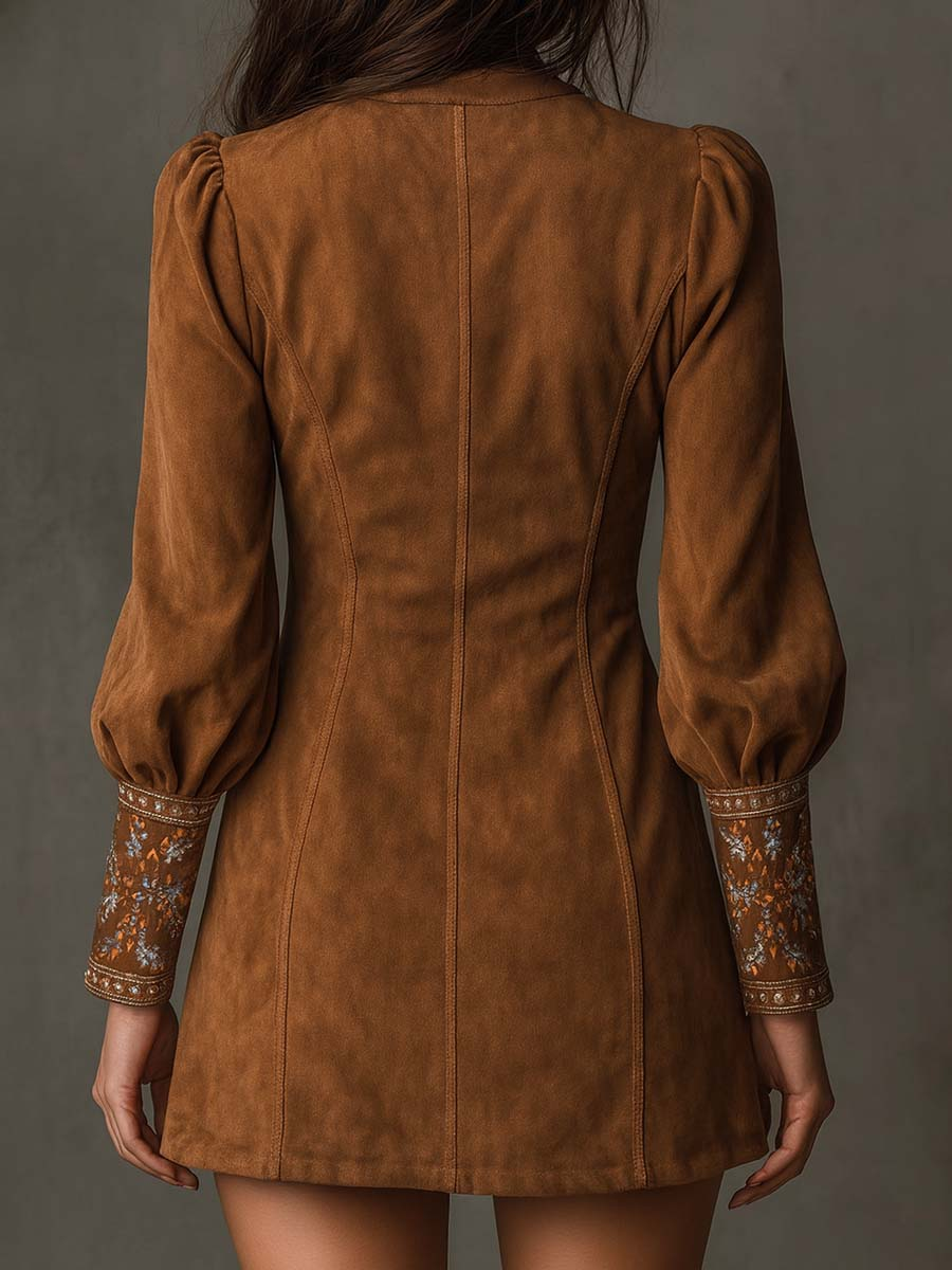 Hosanna™ Suede Mini Dress