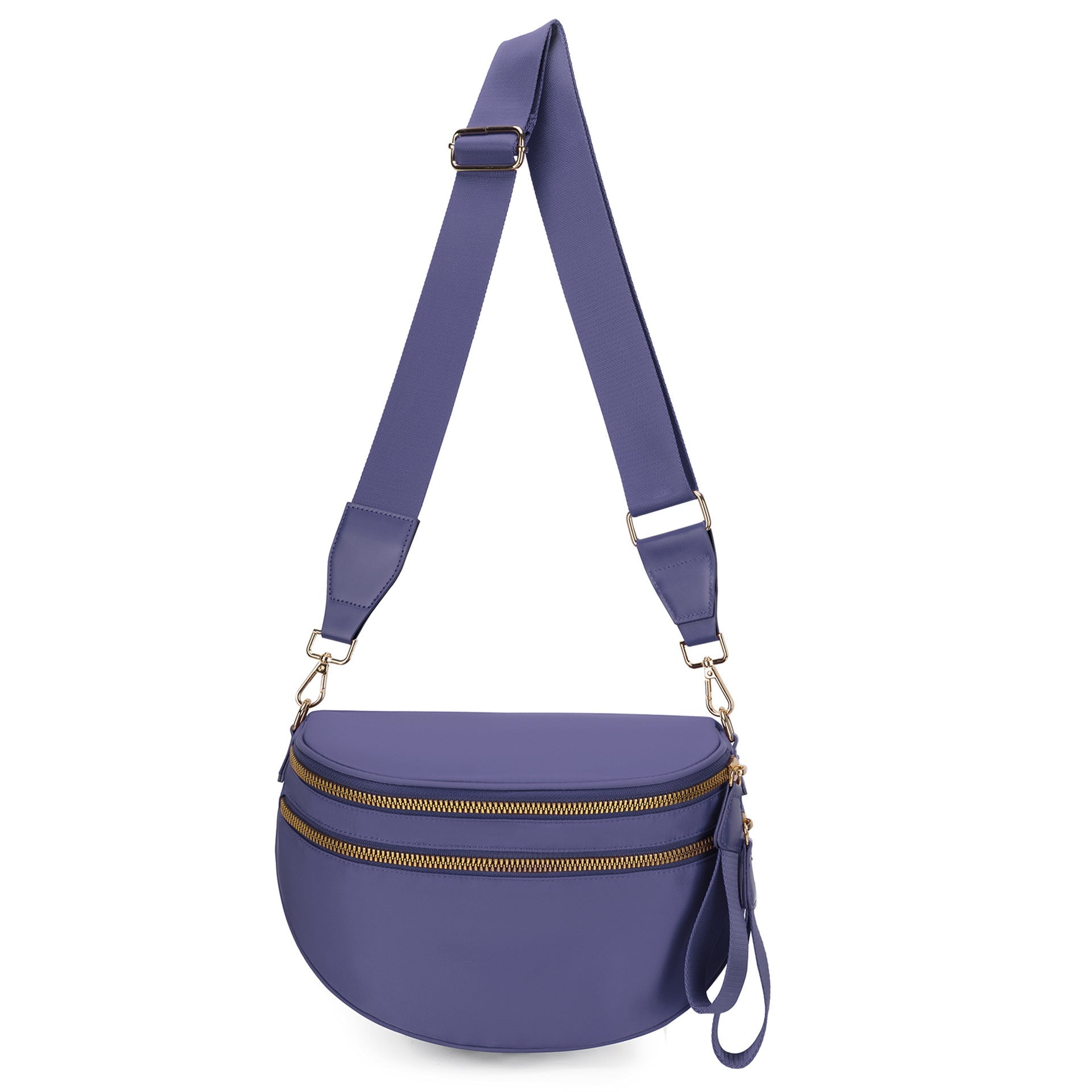 Olivia & Claire Checkered Crossbody Bum Bag for Women Large Capacity Belt Bag for Moms & Everyday Travel