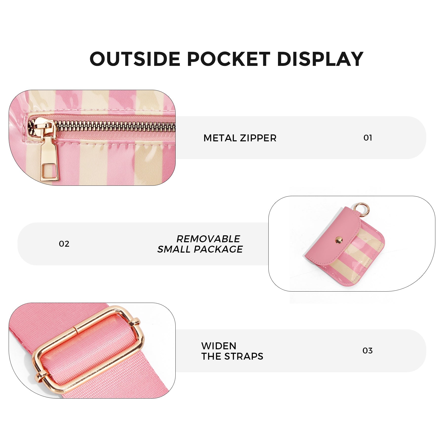 Olivia & Claire Checkered Crossbody Bum Bag for Women Large Capacity Belt Bag for Moms & Everyday Travel