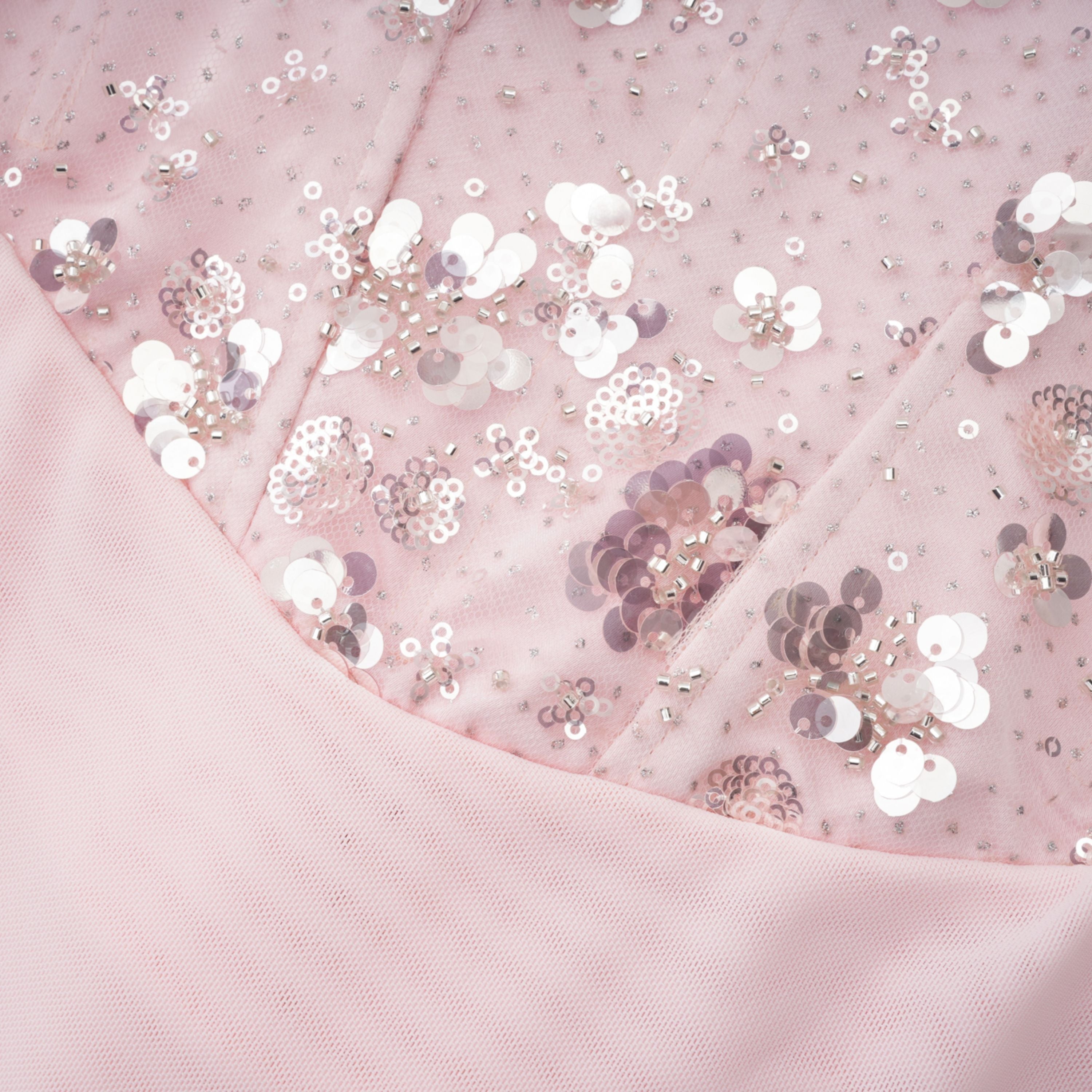 Teodora Pink Corseted Bodysuit & Satin Skirt Set