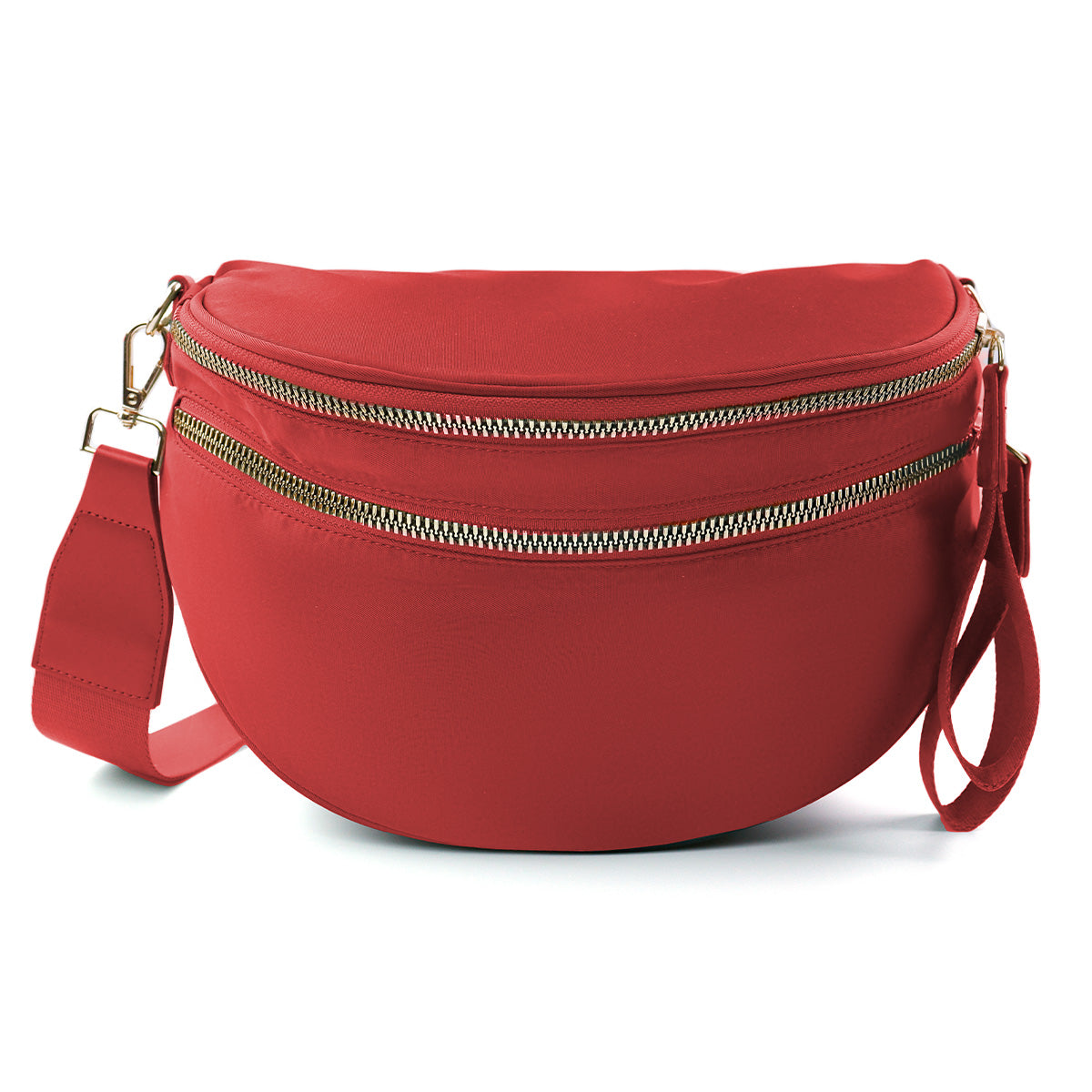 Olivia & Claire Checkered Crossbody Bum Bag for Women Large Capacity Belt Bag for Moms & Everyday Travel