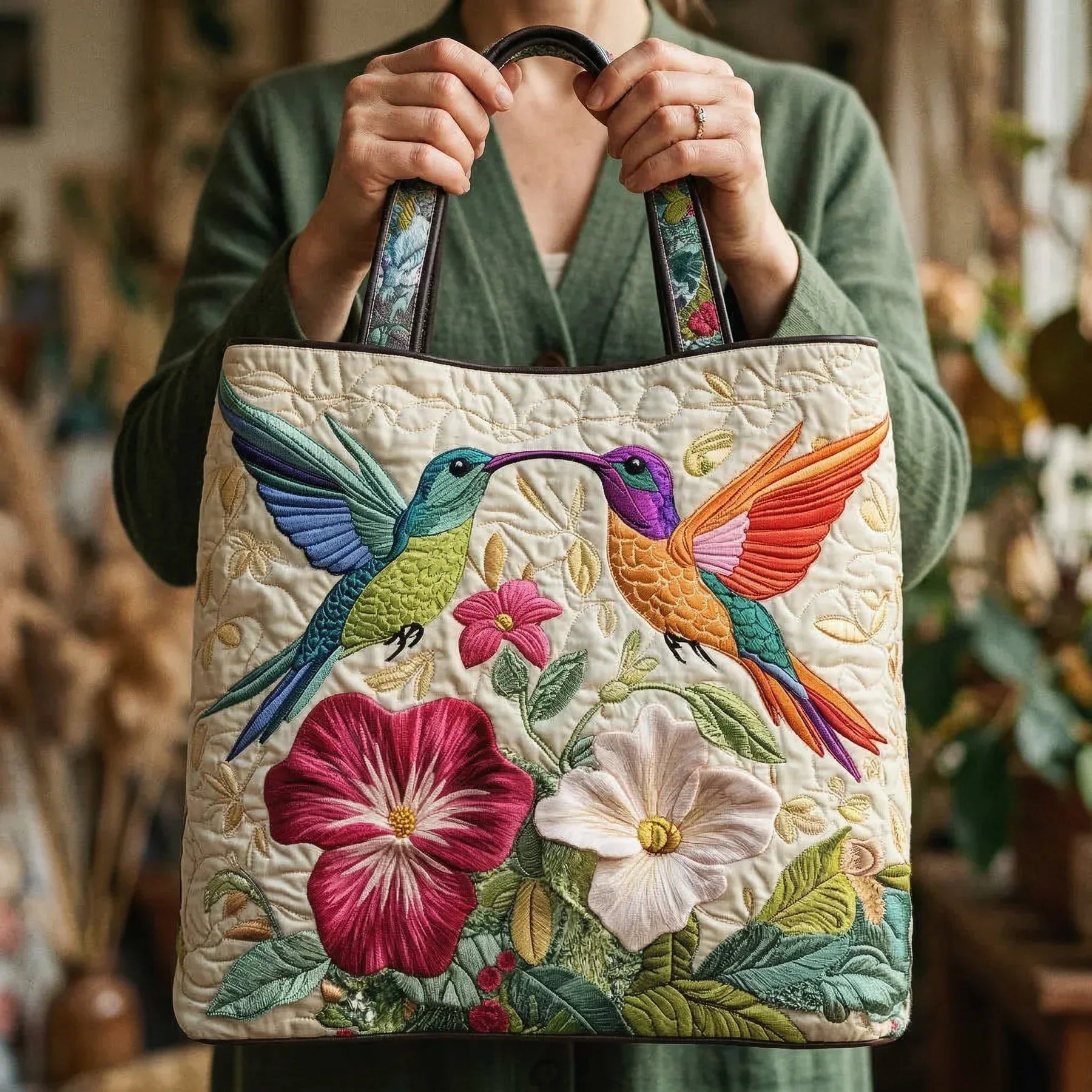 HANDMADE BAG - HUMMINGBIRD