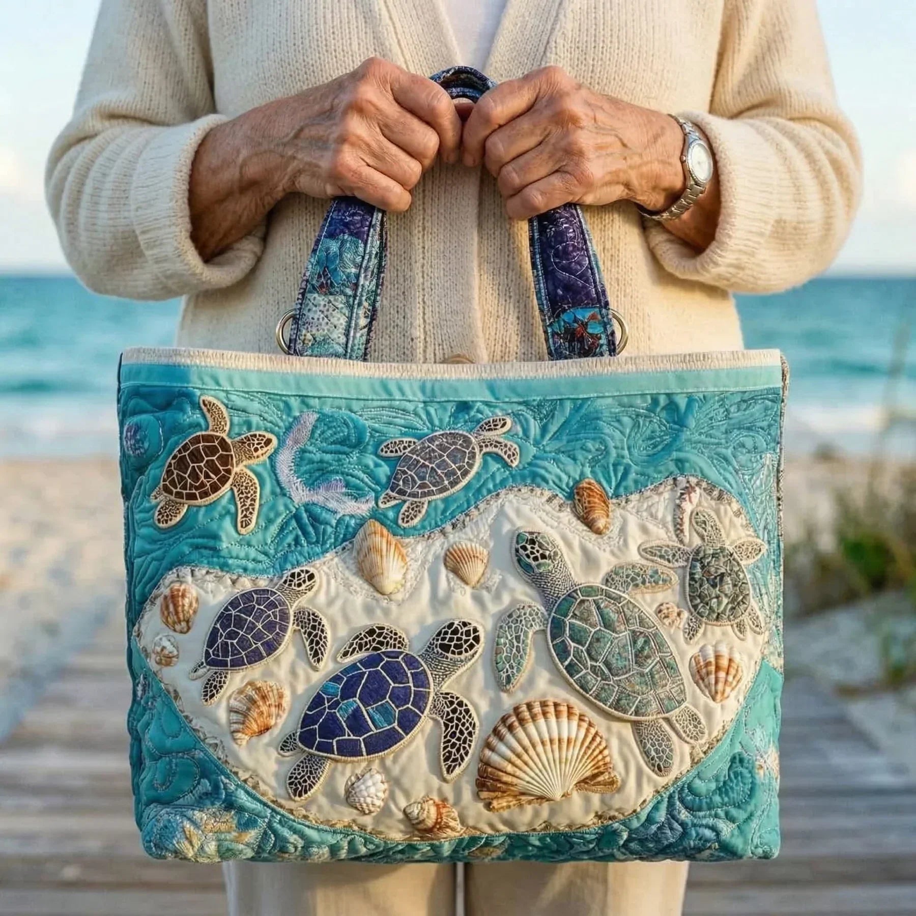 HANDMADE BAG - THE TURTLE'S EMBRACE