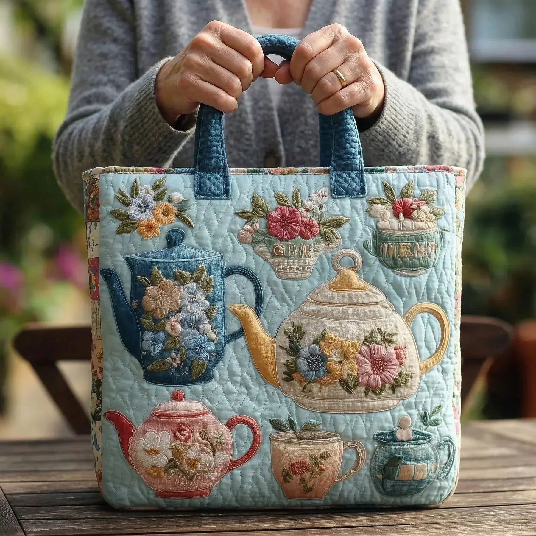 HANDMADE BAG - FLOWER PATTERN