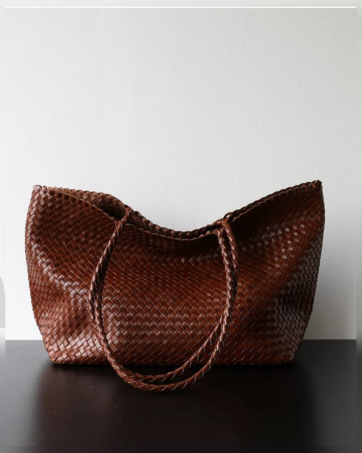 The Heritage Woven Leather Tote