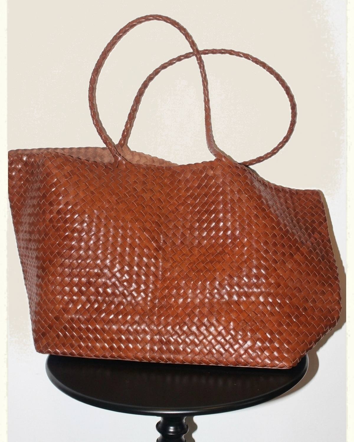 The Heritage Woven Leather Tote
